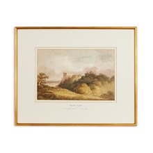 Watercolour Painting Arundel Castle By Paul Sandby Munn 1773-1845