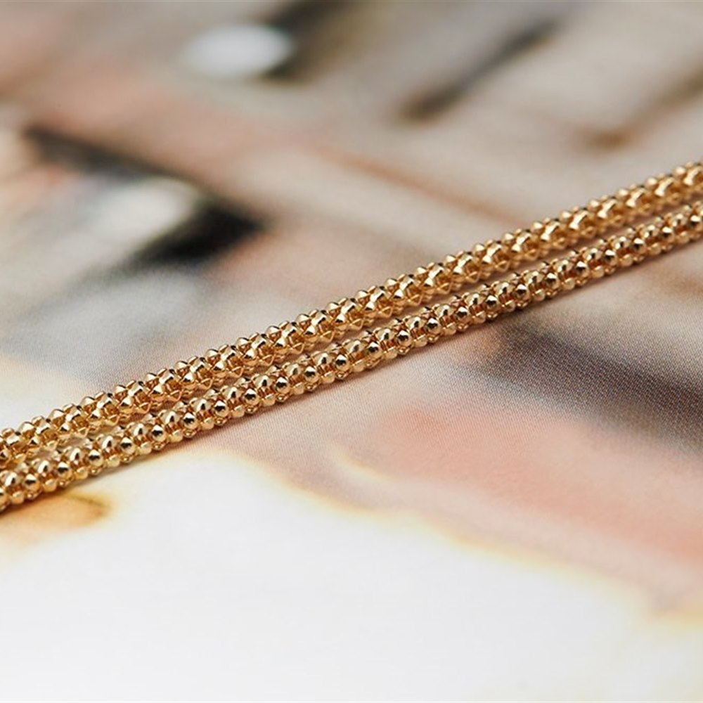 Mappin & Webb 18k Yellow Gold Textured Chain Necklace