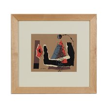 Abstract Screen Print By Jan Le Witt 20Th C.
