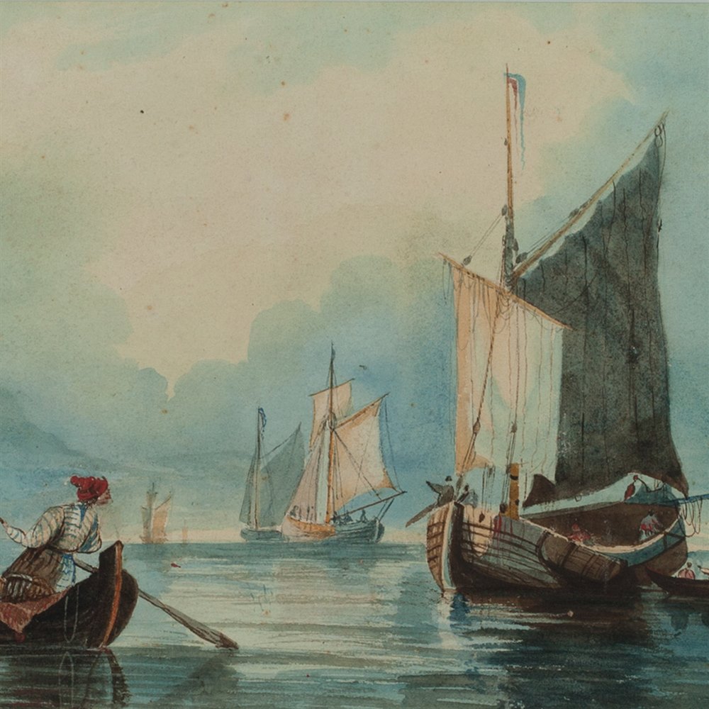 S. INGES, SEASCAPE 19TH C. Believed 19th c.