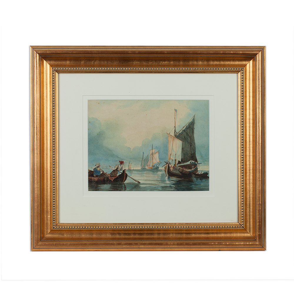 S. INGES, SEASCAPE 19TH C. Believed 19th c.