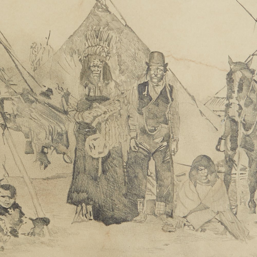 CAMPAIGN DRAWING, 19TH/20TH C Believed late 19th / early 20th century