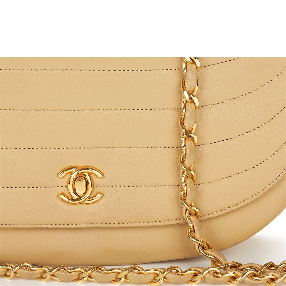 Chanel Half-Moon Flap Bag 2000's CUS000000112 | Second Hand Handbags