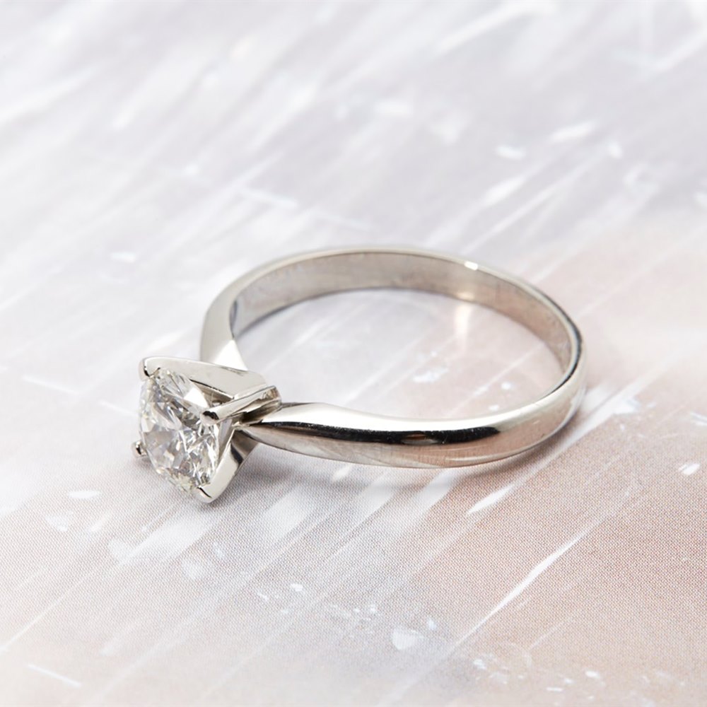 Platinum  Platinum 1.104cts VS1 H Colour Round Brilliant Diamond Engagement Ring