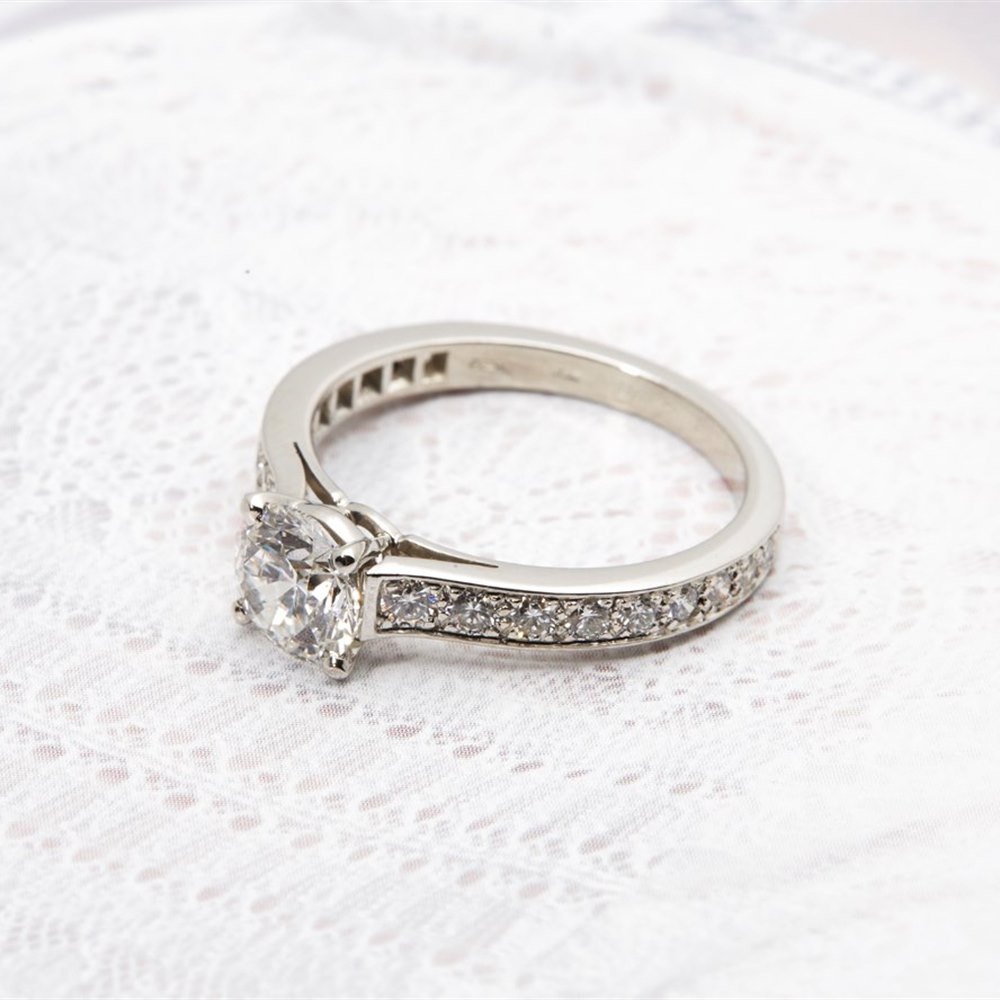 Cartier Platinum 1.50cts Round Brilliant Diamond Solitaire Engagement Ring