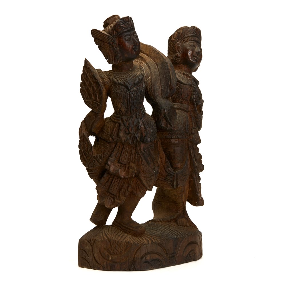 Antique Vintage Indian/Asian Wooden Carving 19/20th C. Possibly late 19th but probably 20th Century
