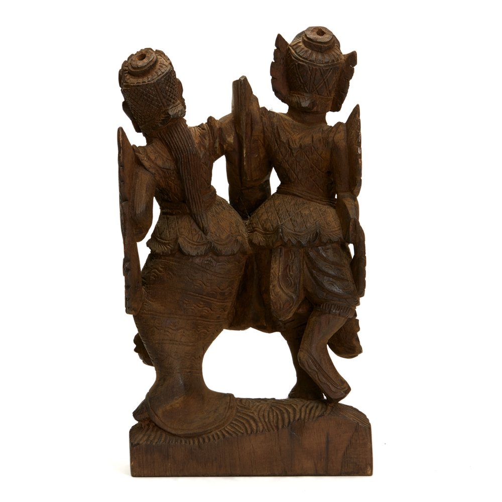 Antique Vintage Indian/Asian Wooden Carving 19/20th C. Possibly late 19th but probably 20th Century