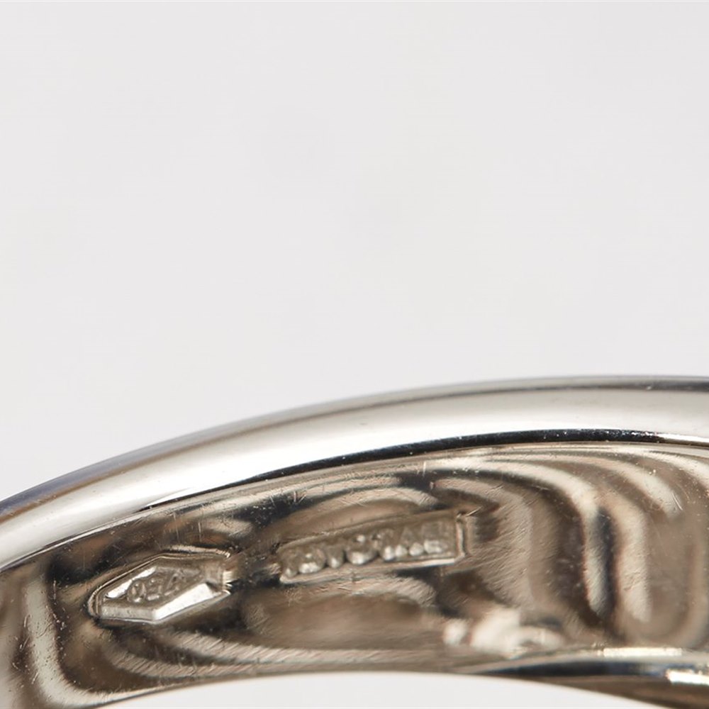 Bvlgari 18k White Gold Concentrica Shield Design Ring