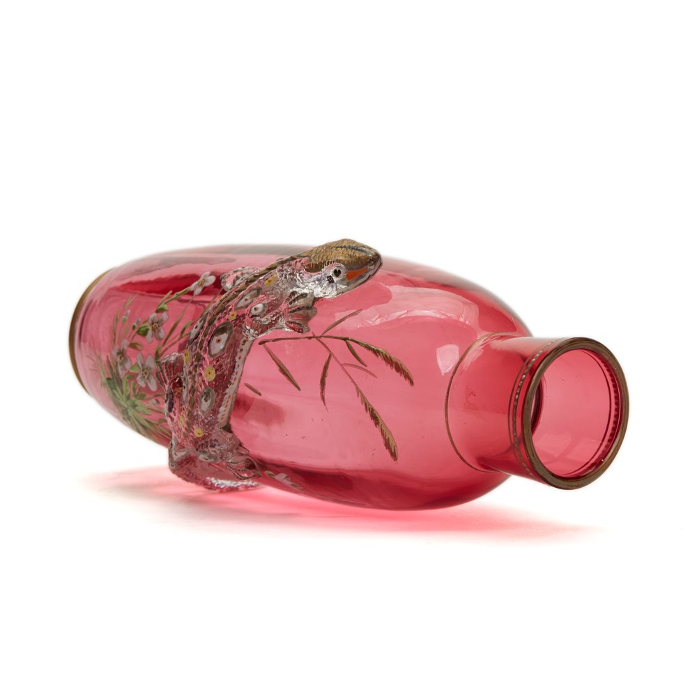 Thomas Webb Enamelled Vase C.1888 Circa 1888