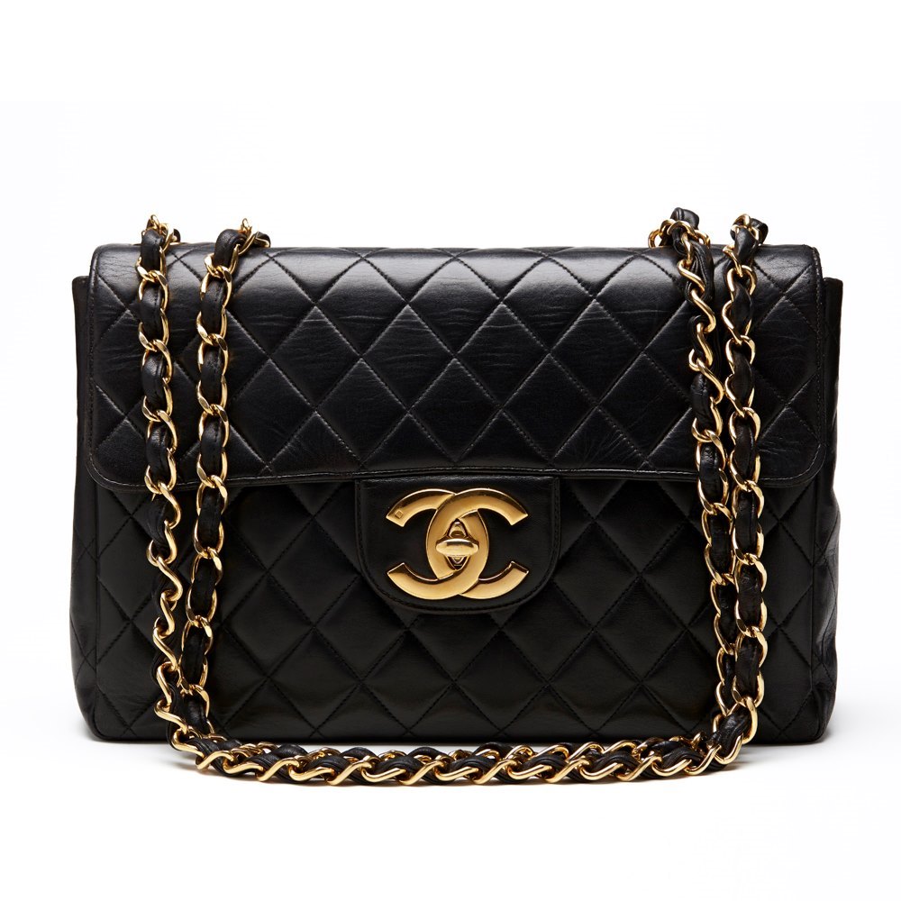 Chanel Jumbo XL Flap Bag 1995 HB033 | Second Hand Handbags | Xupes
