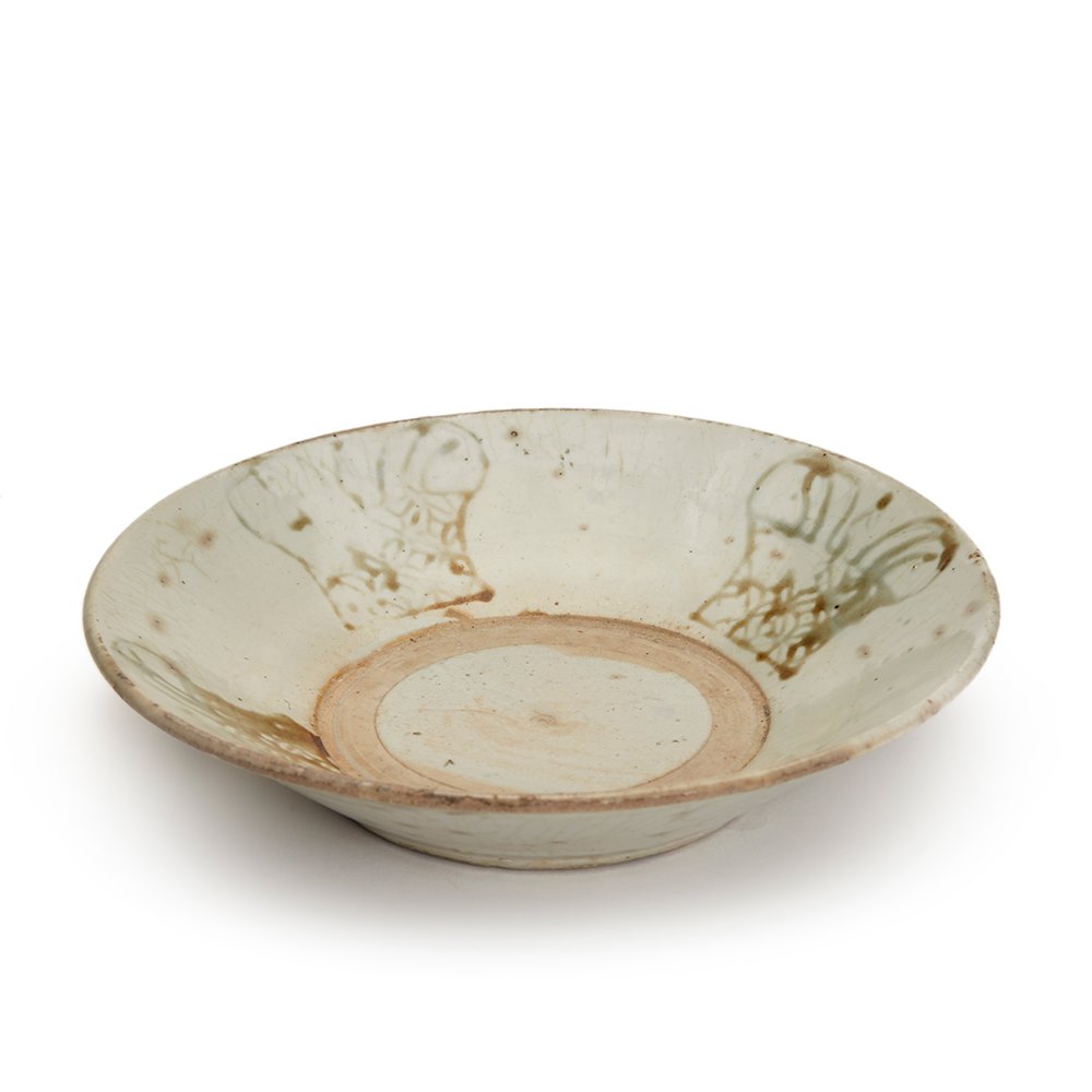 Glazed Vietnamese Stoneware Bowl 17th C. Pre 18th Century