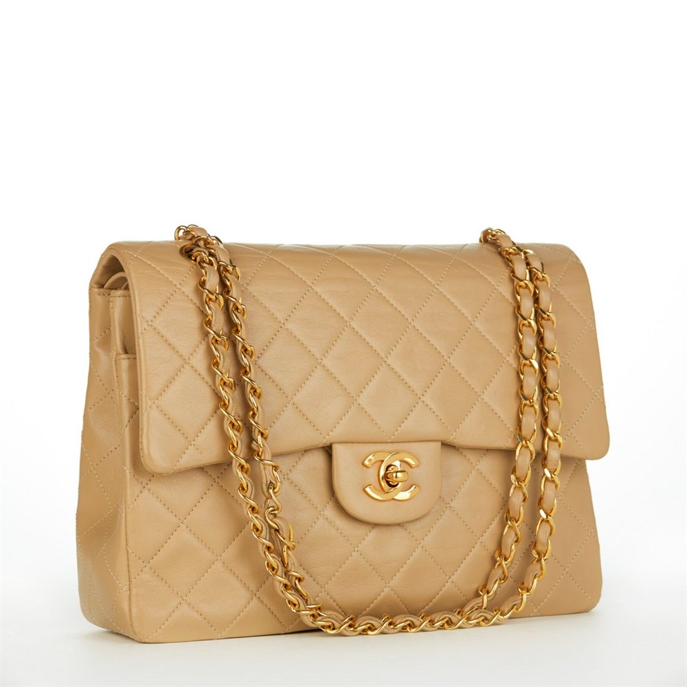 Chanel Jumbo Classic Double Flap Bag 1991 HB097 | Second Hand Handbags