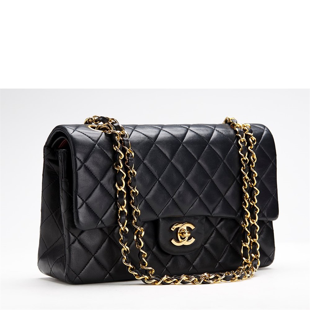 Chanel 2.55 Classic Double Flap Bag 1991 Tweedehands
