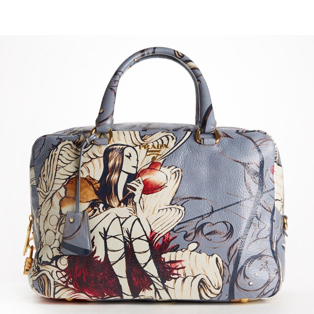 Prada Limited Edition James Jean Fairy Bag 2008 CB038 | Second Hand Handbags