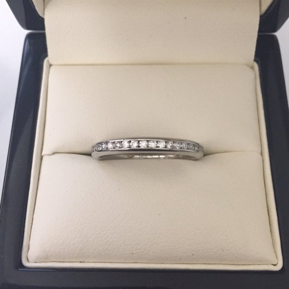 tiffany channel set band ring