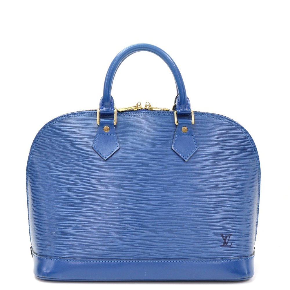 louis vuitton blue epi leather bag