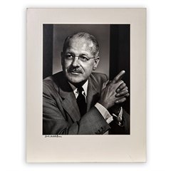 Yusuf Karsh Photographic Portrait Karl Pollak 1960’s with mount