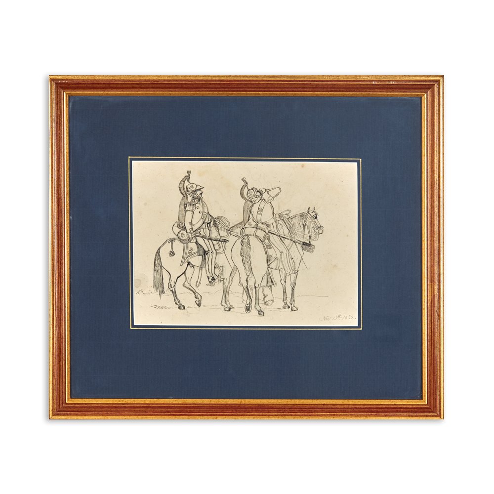 SOLDIERS ON HORSEBACK 1832 Dated November 13th 1832