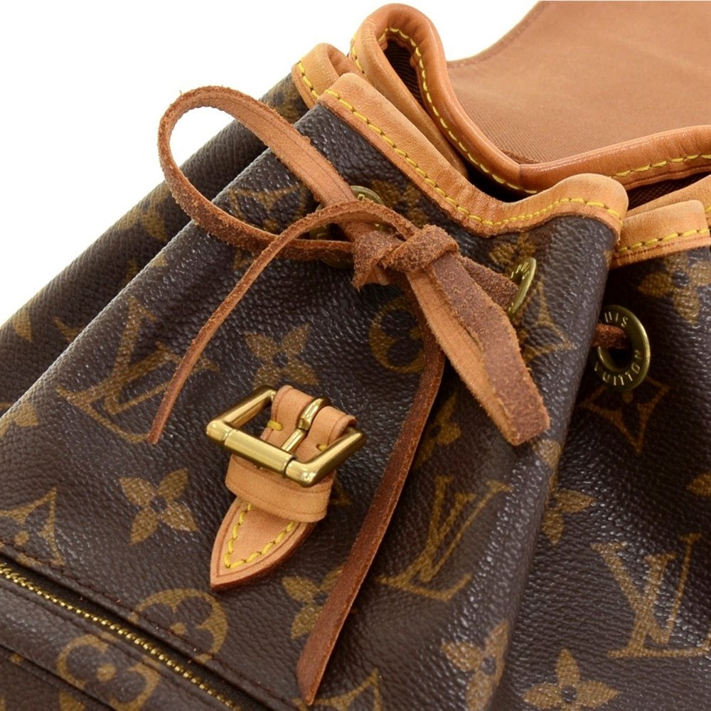 Montsouris PM Monogram Canvas/Natural leather - Handbags