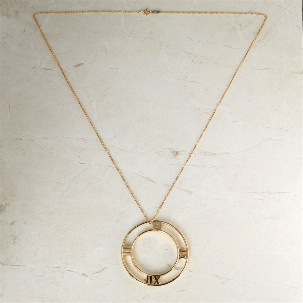 Tiffany & Co. 18k Yellow Gold Large Atlas Necklace