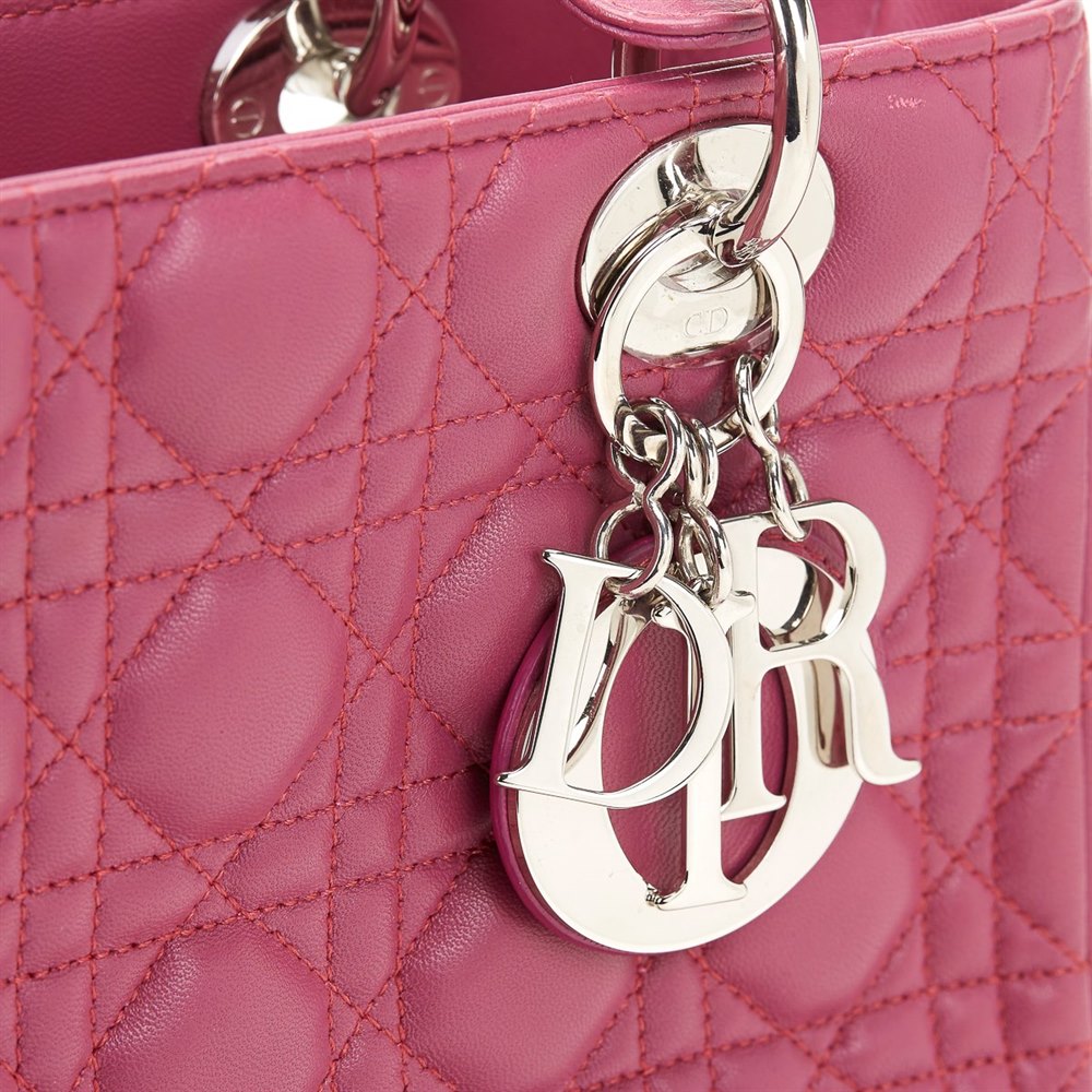 Christian Dior Lady Dior MM 2010 HB622 | Second Hand Handbags