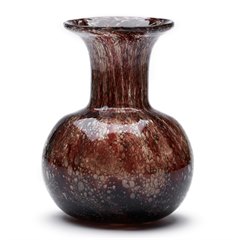 Ercole Barovier Reddy Brown Effeso Art Glass Vase C.1968