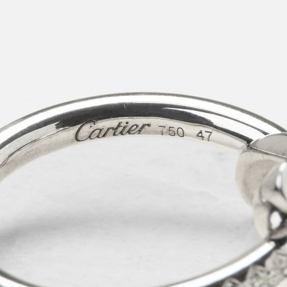 Cartier 18k White Gold 0.32ct Diamond Entrelacés Ring
