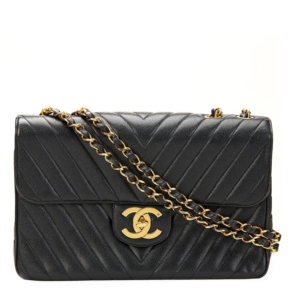 Chanel Maxi Jumbo XL Flap Bag 1996 HB770 | Second Hand Handbags