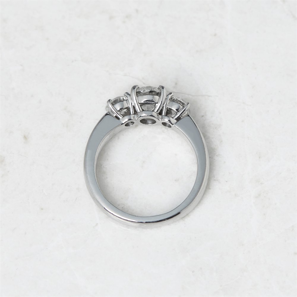 Diamond Platinum Round Briliant Cut 1.00ct Diamond Engagement Ring