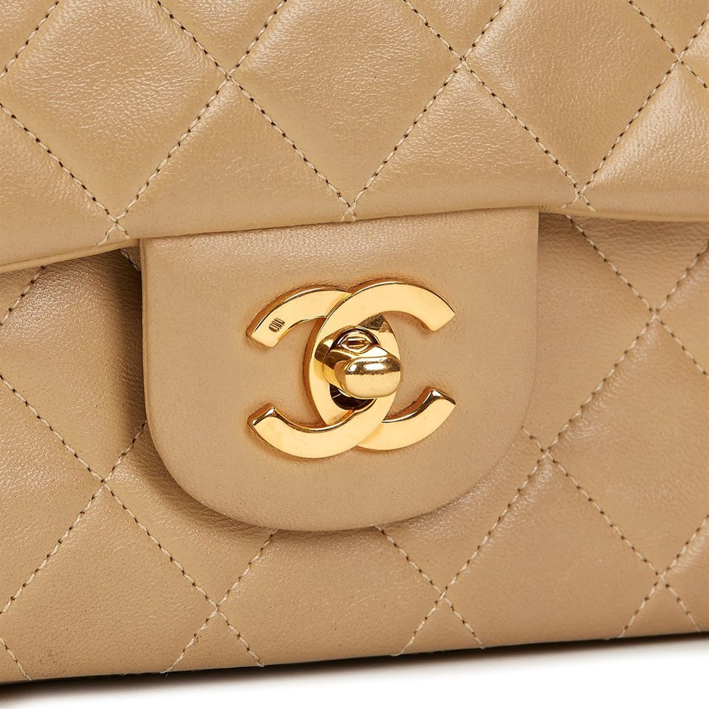 Chanel Medium Classic Double Flap Bag 1990 HB807 | Second Hand Handbags