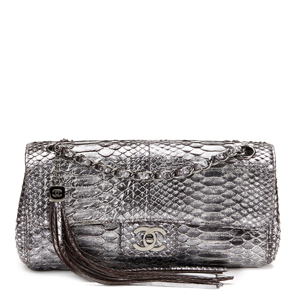 chanel snake skin bag