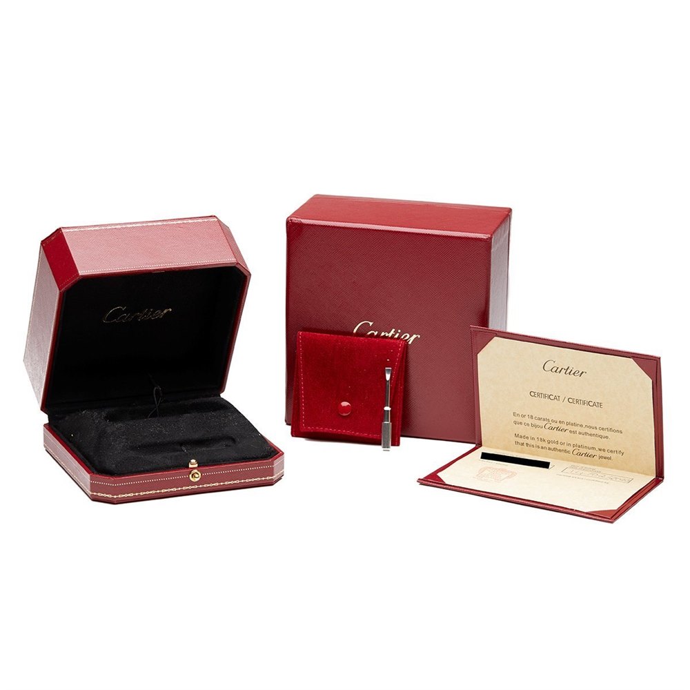 Cartier 18k White Gold 10 Diamond Love Bracelet B6040717