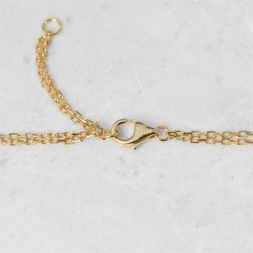 Cartier 18k Yellow Gold Tsavorite Garnet Panthère Necklace