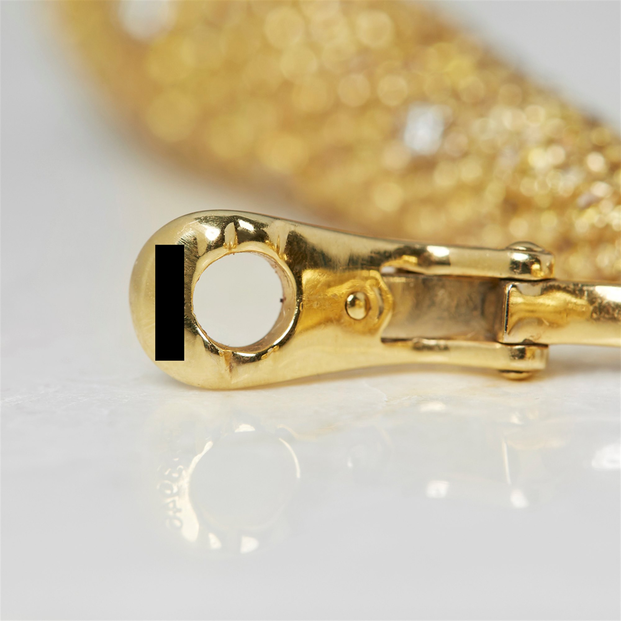 De Grisogono 18k Yellow Gold Yellow Sapphire & White Diamond Gocce Drop Earrings