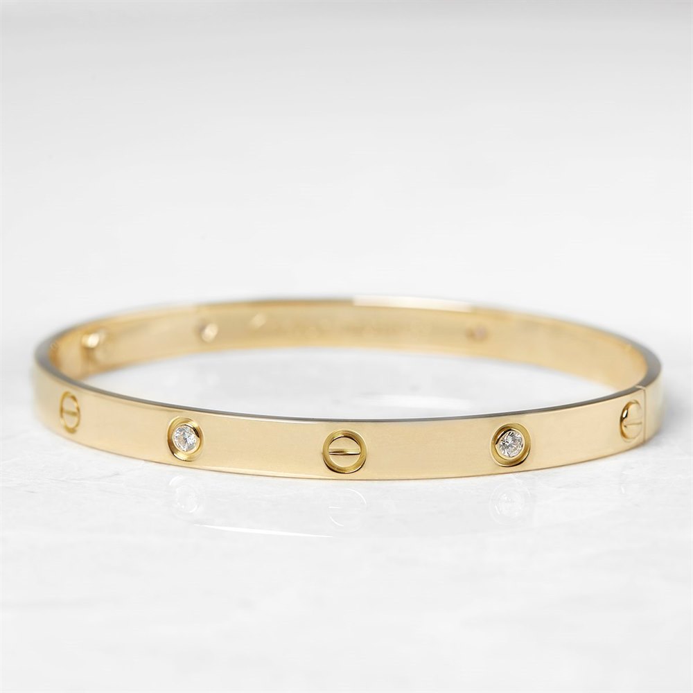 Cartier 18k Yellow Gold 6 Diamond Love Bracelet B6026417