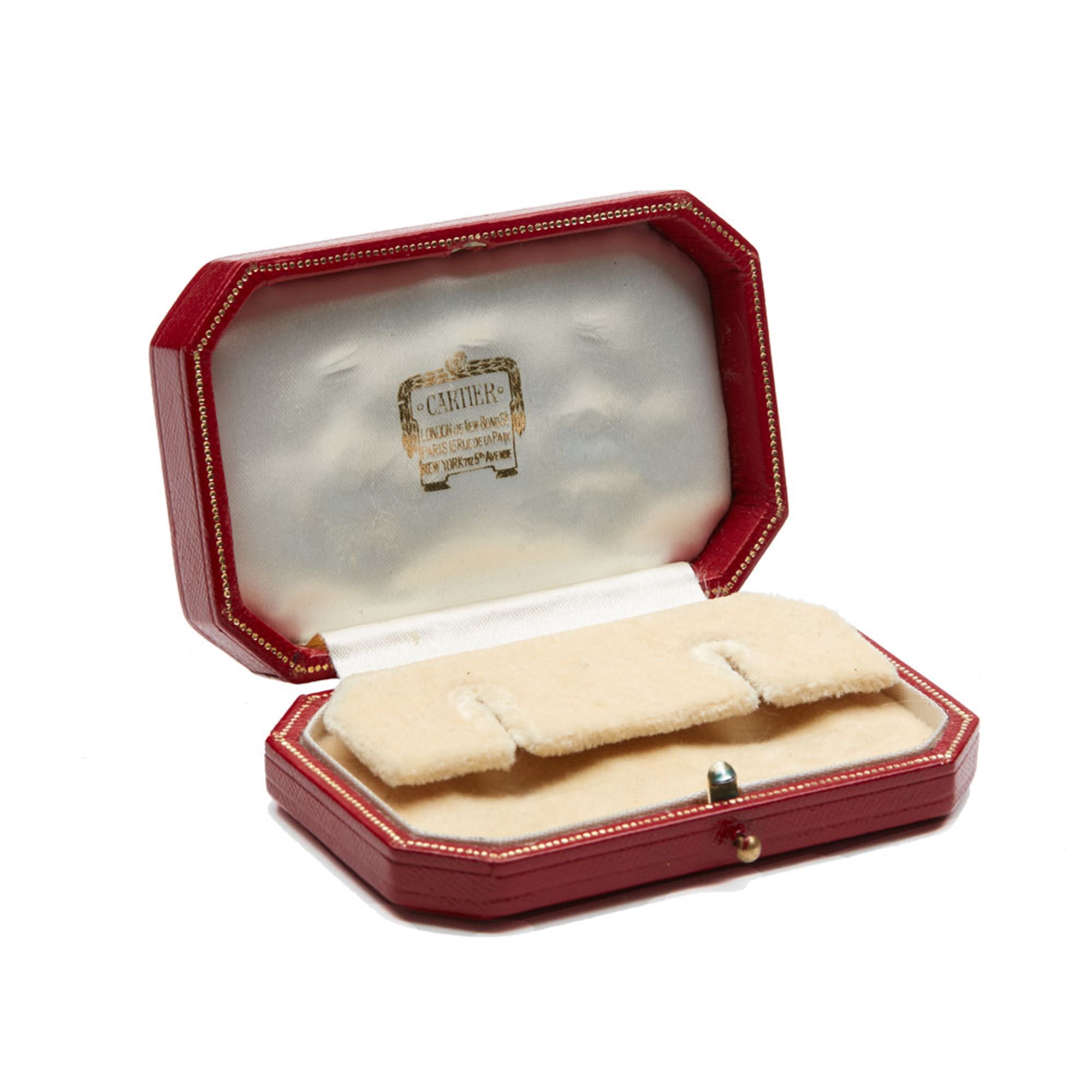 Cartier 18k White Gold Pink Tourmaline & Diamond Vintage Statement Earrings