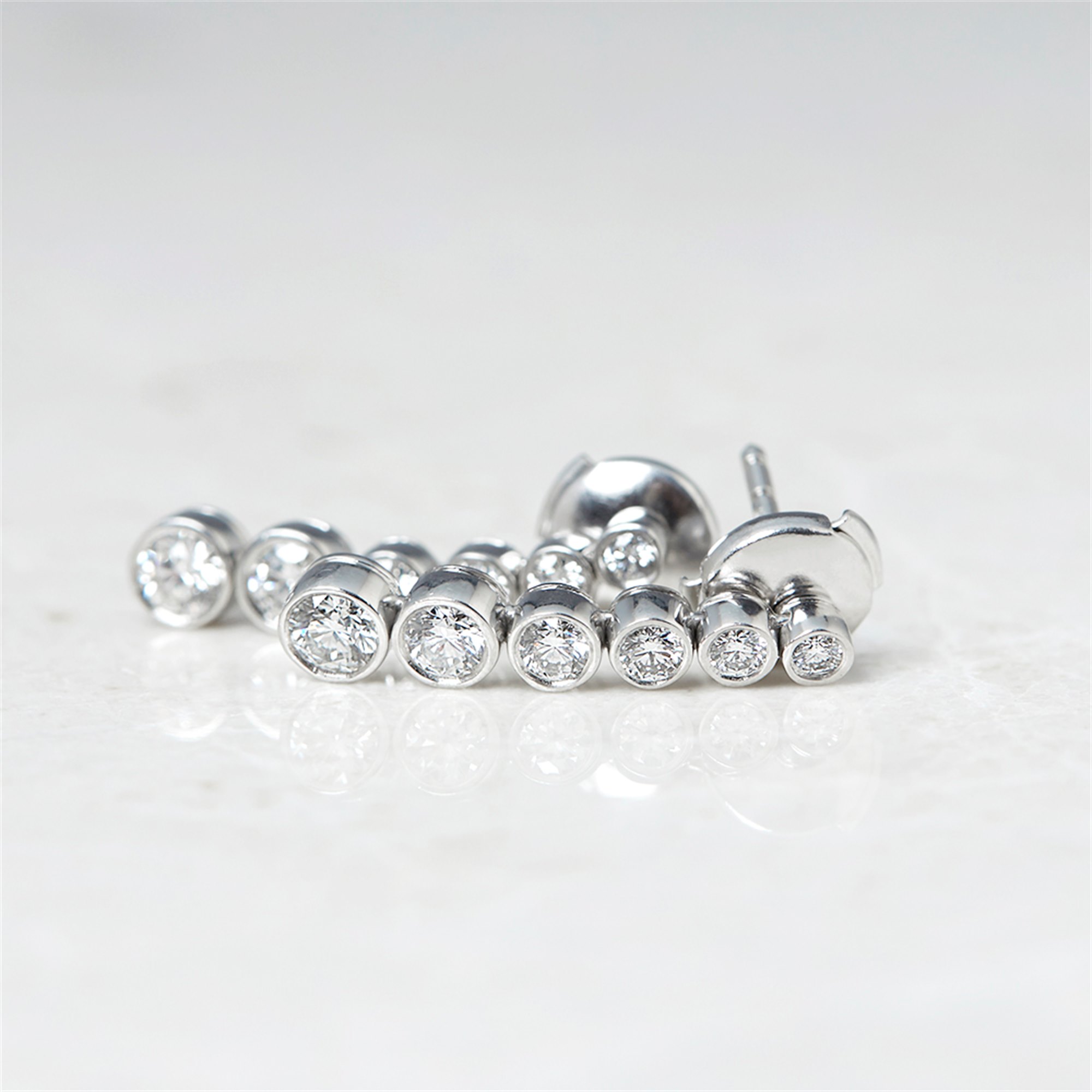 Tiffany & Co. Platinum Diamond Drop Jazz Earrings