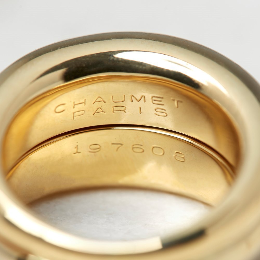 Chaumet 18k Yellow Gold 0.30ct Diamond Liens Ring