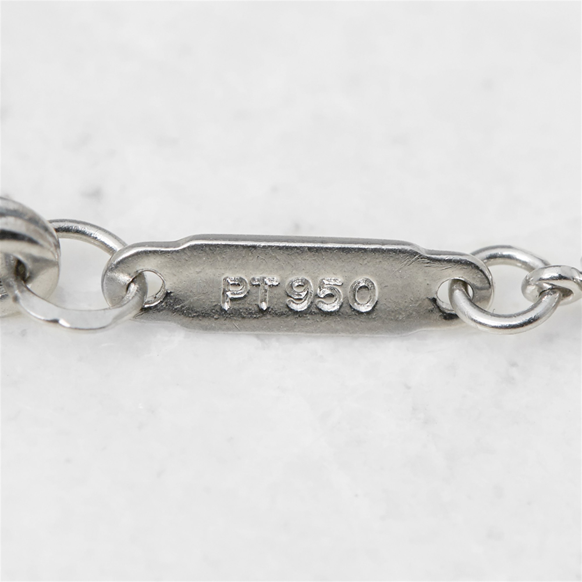 Tiffany & Co. Platinum Diamond Jazz T-Drop Design Necklace
