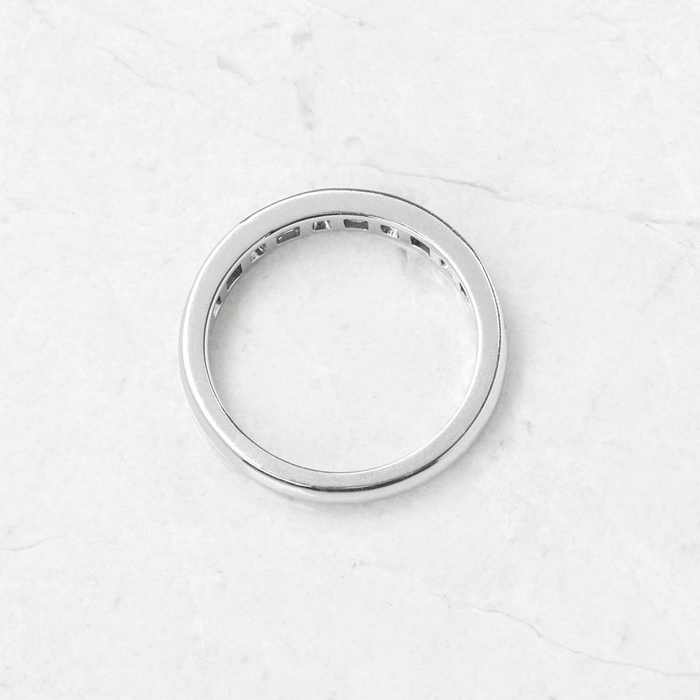 Tiffany & Co. Platinum 0.60ct Diamond Half Eternity Ring
