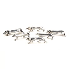 Sandoz, Gallia Christofle Silver Plated Animal Knife Rests
