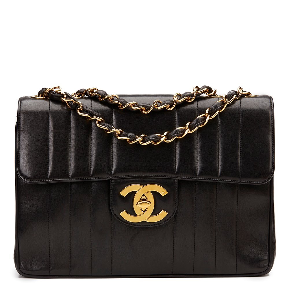 Chanel Jumbo XL Flap Bag 1995 HB981 | Second Hand Handbags | Xupes
