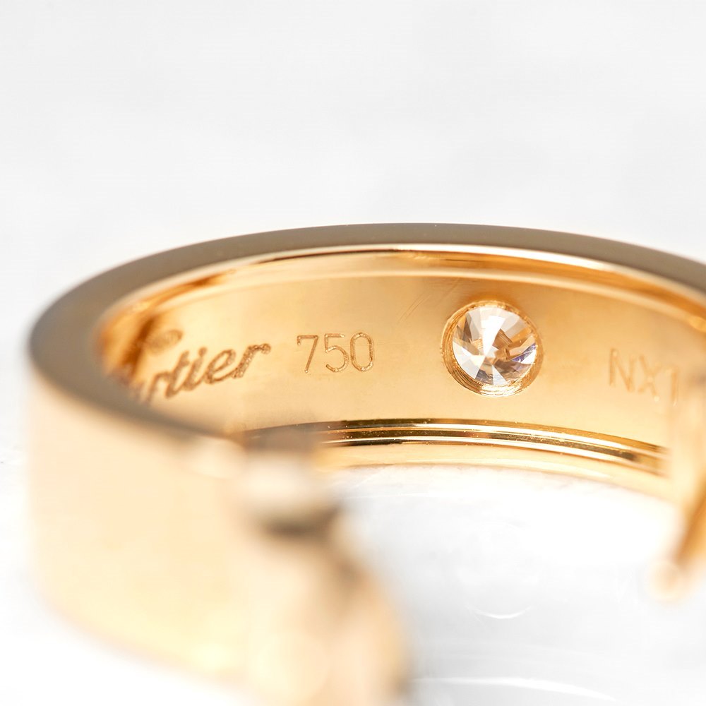 Cartier 18k Yellow Gold Diamond Love Earrings