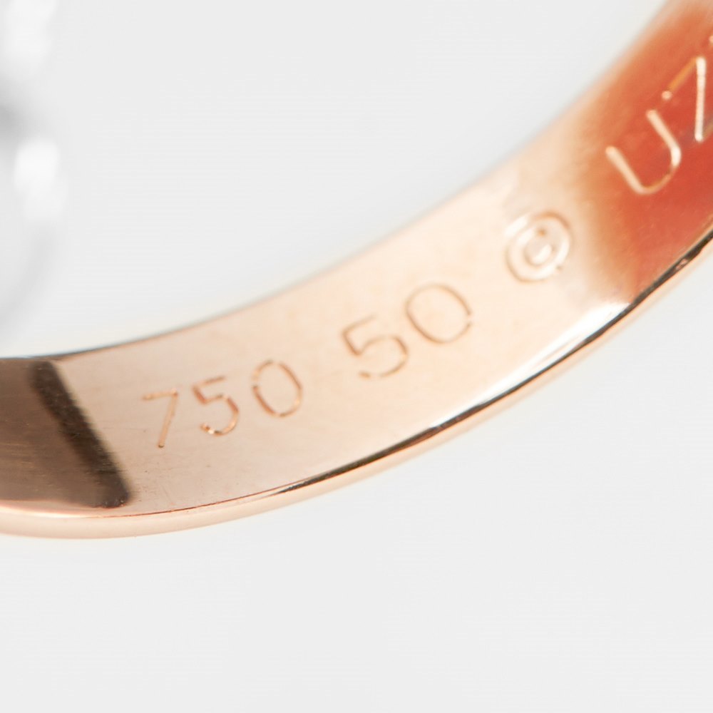 Cartier 18k Yellow, White & Rose Gold Trinity Ring Size K