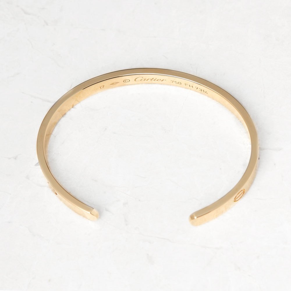 Cartier 18k Yellow Gold Open Love Cuff Bracelet
