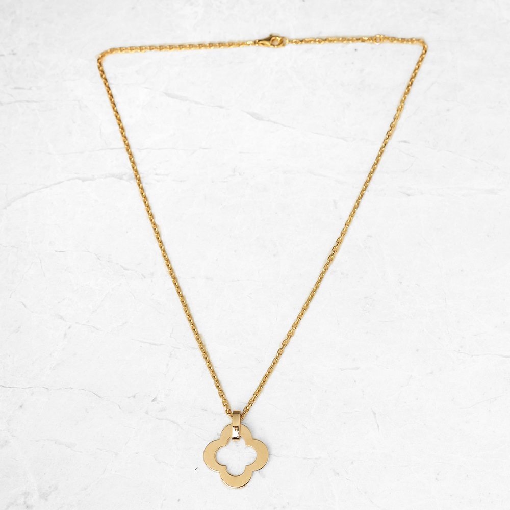 Van Cleef & Arpels 18k Yellow Gold Alhambra Necklace