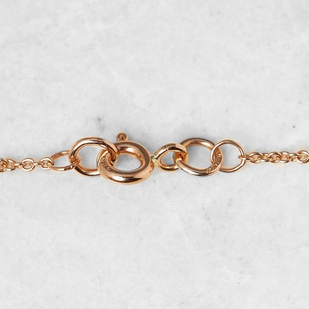 Tiffany & Co. 18k Rose Gold Daisy Key Pendant Necklace