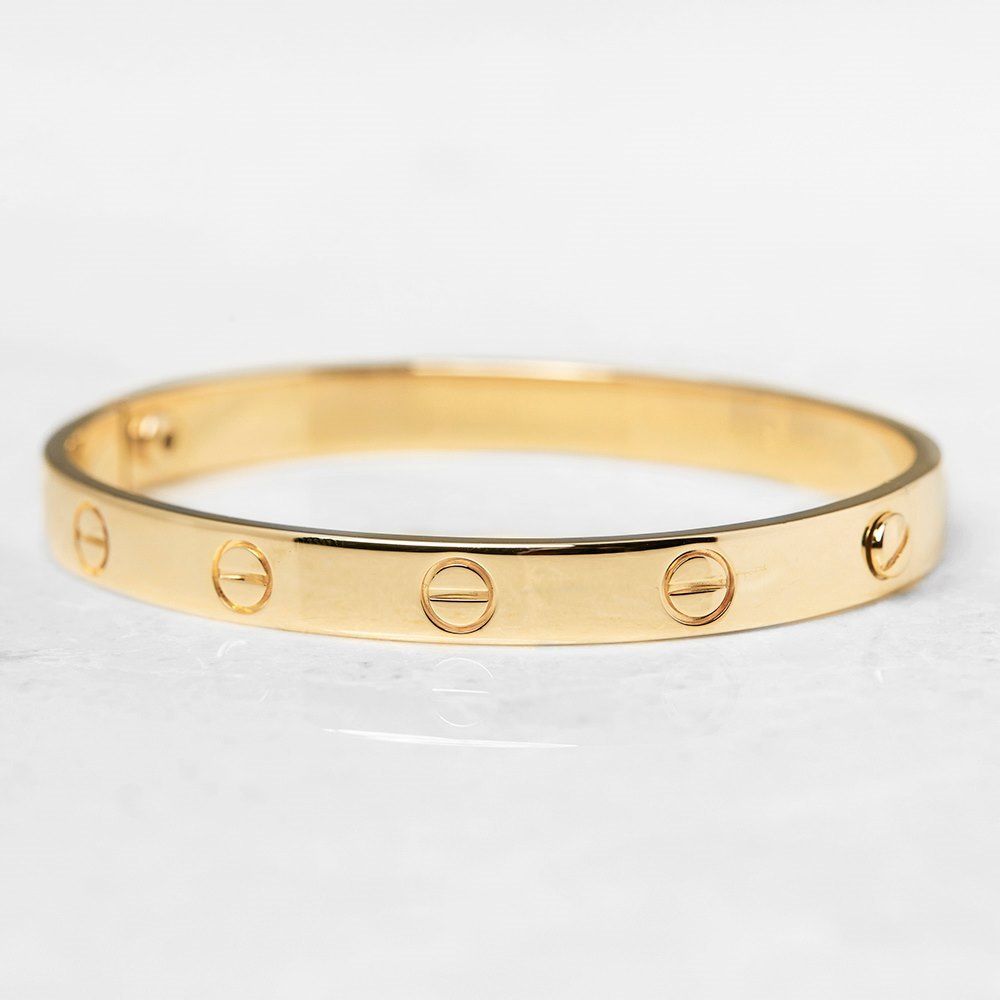 Cartier 18k Yellow Gold Love Bangle