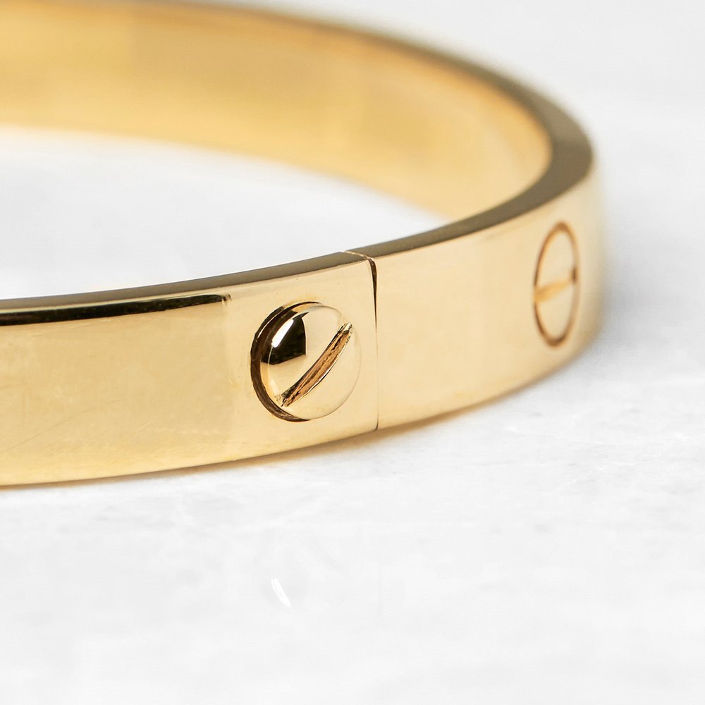 Cartier 18k Yellow Gold Love Bangle