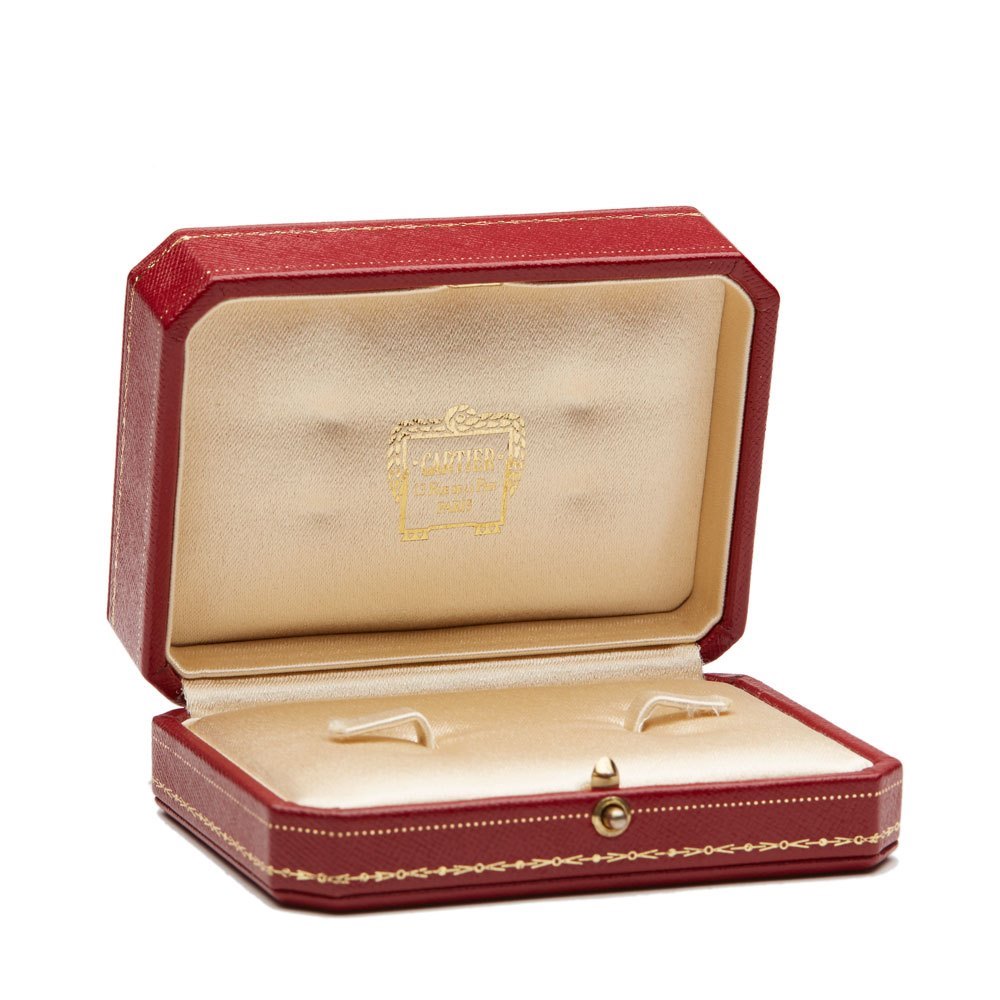 Cartier 18k White, Yellow & Rose Gold Trinity Cufflinks